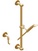 Душ.гарнитур (ручной душ,штанга 600мм,шланг,шланговое подсоединение)(цв. золото (Dore)) Elysee ZZ