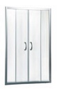 Душевая дверь раздвижная  BLISS L Solo 120*190 см, профиль хром матовый, прозрачное стекло, установочный набор в комплекте XX