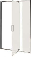Дверь для душа Orion 900хh1850 мм (стекло Грейп. профиль хром, универс. правая/левая)