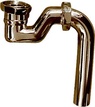 Сифон (гидрозатвор) для слива-перелива д/ванны, с отводом, (металл цв.бронза), BelBagno ZZ