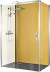 Дверь сдвиж.Soft&Silent 1600хh2000мм для бок.стенки,вход прав.675мм,неподв.сегм.,креп.лев.(пр.алюм.хр.эфф.,ст.8мм прозр.ShowerGuard-Klarglas)MK 880 ZZ