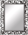 Зеркало 105х85см, прямоугольное в резной, деревянной раме, (цв.сусальное серебро), Prestige ZZ