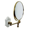 Зеркало косметическое h31х23х52см, на выдвижном, поворотном кронштейне, (цв. бронза, керамика), Londra ZZ