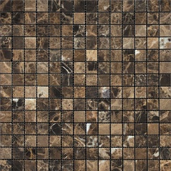 NATURAL Мозаика из мрамора 7M022-20P (Emperador Dark) ZZ |30,5x30,5