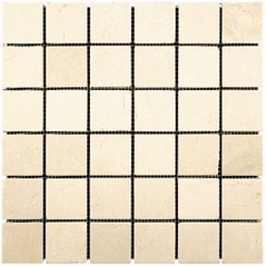 NATURAL Мозаика из мрамора 7M025-48Т (Crema Marfil) ZZ |30,5x30,5