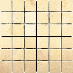 NATURAL Мозаика из мрамора M025-48P (Crema Marfil) XXZZ |30,5x30,5