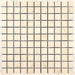 NATURAL Мозаика из мрамора M030-25P (Crema Marfil Extra) XXZZ |30,5x30,5