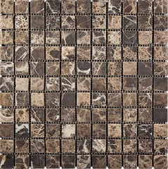 NATURAL Мозаика из мрамора M022-25T (Emperador Dark) ХХ |30,5x30,5