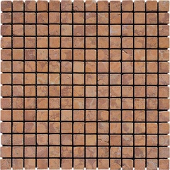 NATURAL Мозаика из мрамора M023-20T (Rosso Verona) ZZ |30,5x30,5