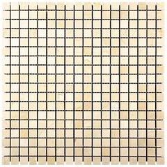 NATURAL Мозаика из мрамора M025-15P (Crema Marfil) ZZ |30,5x30,5