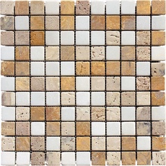 NATURAL Мозаика из мрамора 7MT-02-25T (MT-02) XXZZ |30,5x30,5