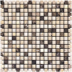 Natural Мозаика из мрамора MT-88-15T (Modena Emperador Mix) ZZ |30,5x30,5