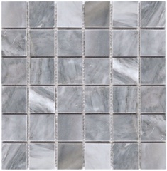 NATURAL Мозаика из мрамора M033-48P (Bardiglio Nuvolato) ZZ |30,5x30,5