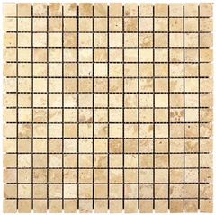 NATURAL Мозаика из мрамора M090-20P (Travertine) ZZ |30,5x30,5