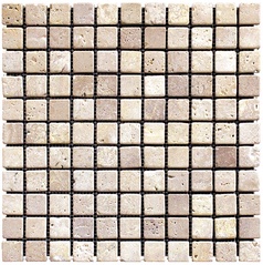 NATURAL Мозаика из мрамора M090-25T (Travertine) ХХ |30,5x30,5