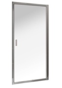 Душевые двери BLDP2-120, раздвижные двухэлементные,  профиль блестящий хром, стекло прозрачное  ZZ