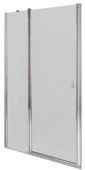 Дверь для душа распашная, CRV2-120, профиль белый, стекло прозрачное ZZ