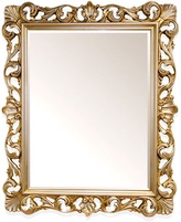 Зеркало прямоугольное в дерев. резной раме 100х85см, (верт./гориз. монтаж), (цв. oro/brillante), крепёж в компл., Tiffany ZZ