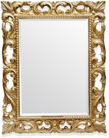 Зеркало прямоуг. в дерев. резной раме 75х95см (верт./гориз. монтаж), (цв. oro/brillante), крепёж в компл., Tiffany ZZ