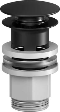 Донный клапан AMPM F0700P22, 6.7x10.5 см, Сlick-clack, цв. черный матовый, ZZ