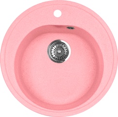 Мойка кухонная AquaGranitEx M-08 розовая| 50x50x18 товар