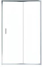 Душевая дверь в нишу Aquanet Aquanet SD-1100A 110 см, раздвижная, профиль хром глянец, стекло прозрачное ZZ