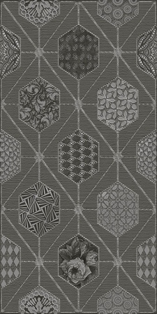 Декор Devore gris geometria 31.5x63
