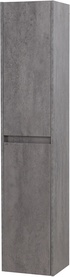 Шкаф подвесной с двумя распашными дверцами, ПЕТЛИ СЛЕВА, две полки внутри, 300х330хh1600мм, (цв.Cemento Grigio), Kraft ZZ