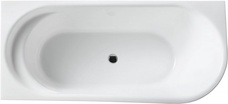 Ванна 1500x780xh600мм, L Левая, акрил, слив-перелив цв.хром в комплекте, BelBagno ZZ