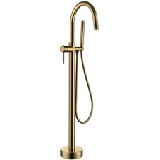 Смеситель напольный Boheme 229-MG (469-MG) UNO Matt Gold высота 105 см, для ванны с душем, цв. золото матовый, ZZ