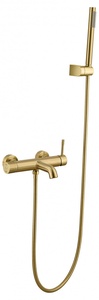 Смеситель для ванны Uno 463-MG, душ гарнитур в компл., цв.матовое золото, ZZ