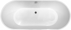 Ванна отдельностоящая из лит.мрамора "Майами", 1685х790мм, БЕЗ слива/перелива, цв.белый ZZ