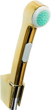 Гигиенический душ, (лейка с кнопкой, кронштейн, шланг 125см, 1/2), (цв.полированное золото), Hansgrohe ZZ