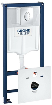 Комплект  Система инсталляции для унитазов Grohe Rapid SL 38750001 4 в 1 с кнопкой смыва| 57x35x35