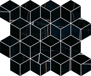 Декор Греппи черный мозаичный |45x37,5