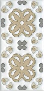 Декор Клемансо орнамент матовый  ZZ |7.4х15