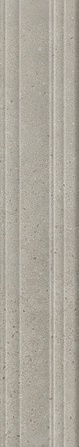 Бордюр Багет Монсеррат серый светлый матовый обрезной |40х7,3