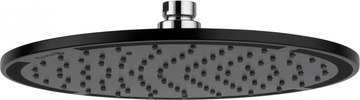 Верхний душ, круглый d=250 мм, подключение 1/2, без кронштейна, цв.черный ZZ