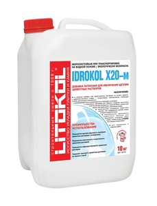 Добавка латексная для увеличения адгезии цементных растворов Idrokol x20-m 10 кг ZZ