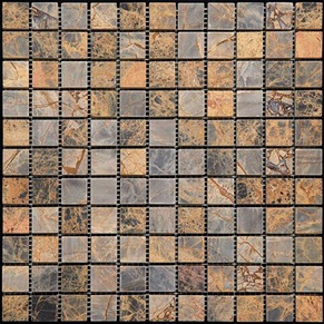 NATURAL Мозаика из мрамора M024-25P (M022B-25P) ХХ|30.5x30.5