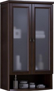 Шкафчик подвесной "Клио" 600*982*165мм, двухстворчетый,  цв.нагал (орех антик.) ZZ