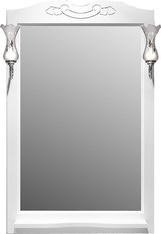 Зеркало Клио 70, 720x1035x120 мм, цвет белый матовый, без светильн. ном.n034294, крепеж в комплекте ZZ