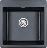 Мойка кухонная Paulmark Praktisch PM105152-BLM черный металлик 510х520 мм, ZZ