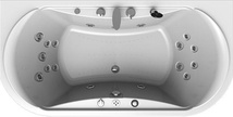 Акриловая ванна Radomir Титан-Лонг Спортивный Chrome 200x100 с пультом| 200x100x50