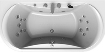 Акриловая ванна Radomir Титан-Лонг Лечебный Chrome 200x100 с пультом| 200x100x50