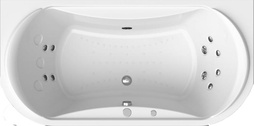 Акриловая ванна Radomir Титан-Лонг Релакс Chrome 200x100 с пультом| 200x100x50