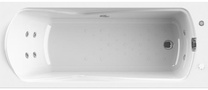 Акриловая ванна Radomir Wachter Сильвия с гидромассажем и экраном, форсунки белые| 168x70x46