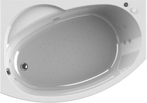 Акриловая ванна Radomir Wachter Монти L с гидромассажем и экраном, форсунки белые| 150x105x48