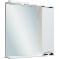 Зеркало-шкаф с полками Runo Барселона 75 см, цв.белый, крепеж в комплекте ZZ