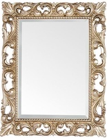 Зеркало прямоуг. в дерев. резной раме 75х95см (верт./гориз. монтаж), (цв. бронза), крепёж в компл., Tiffany ZZ